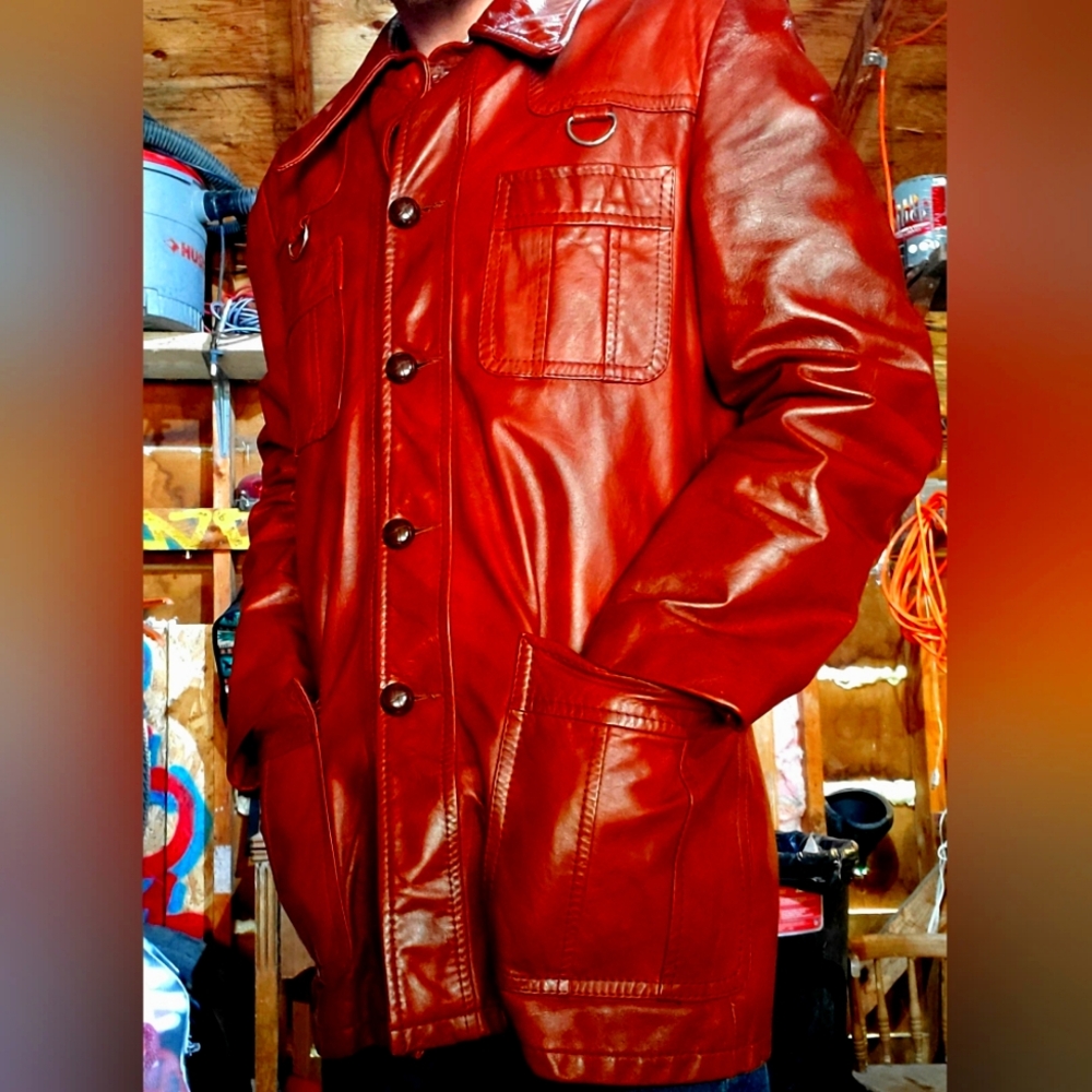 1970s rice leather jacket.